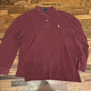 Polo by Ralph Lauren Maroon Long Sleeve Shirt